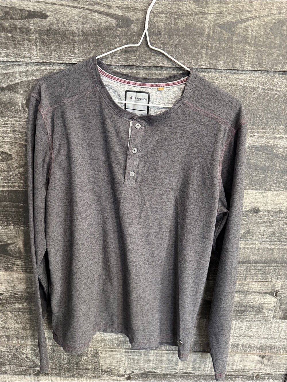 Burnside long sleeve Shirt - Charcoal